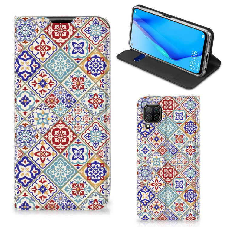 Huawei P40 Lite Standcase Tiles Color