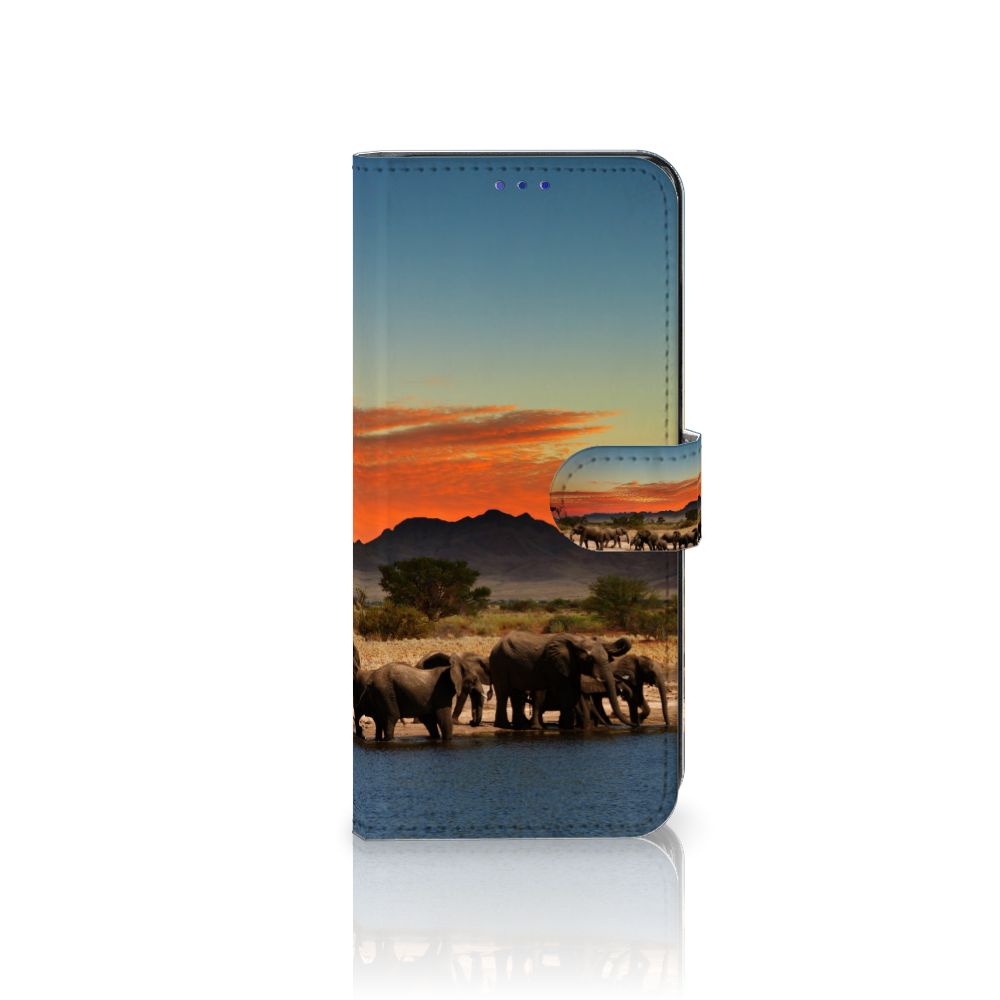 OPPO Find X5 Telefoonhoesje met Pasjes Olifanten