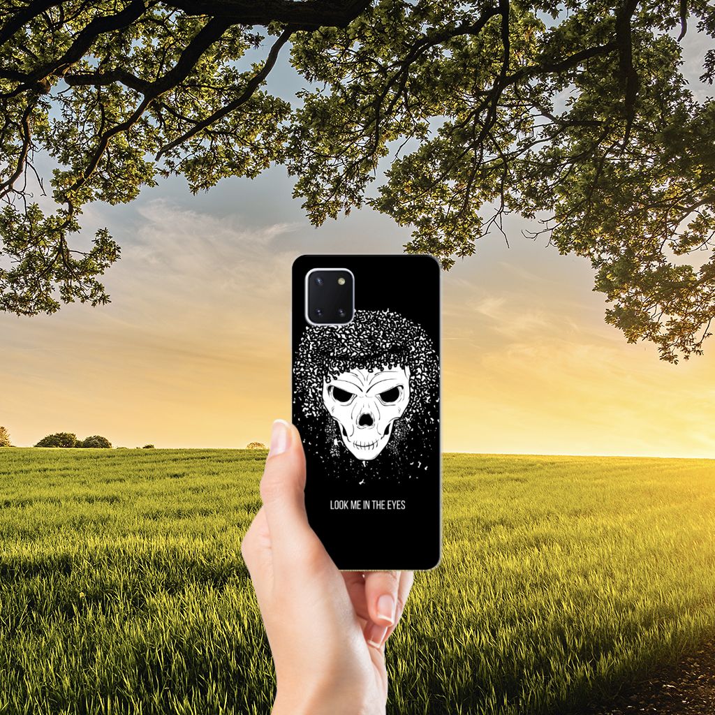 Silicone Back Case Samsung Galaxy Note 10 Lite Skull Hair B2C Telecom