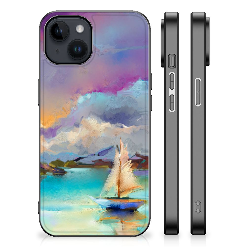 Kleurrijke Telefoonhoesje iPhone 15 Plus Boat