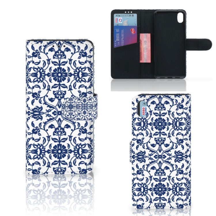 Xiaomi Redmi 7A Hoesje Flower Blue