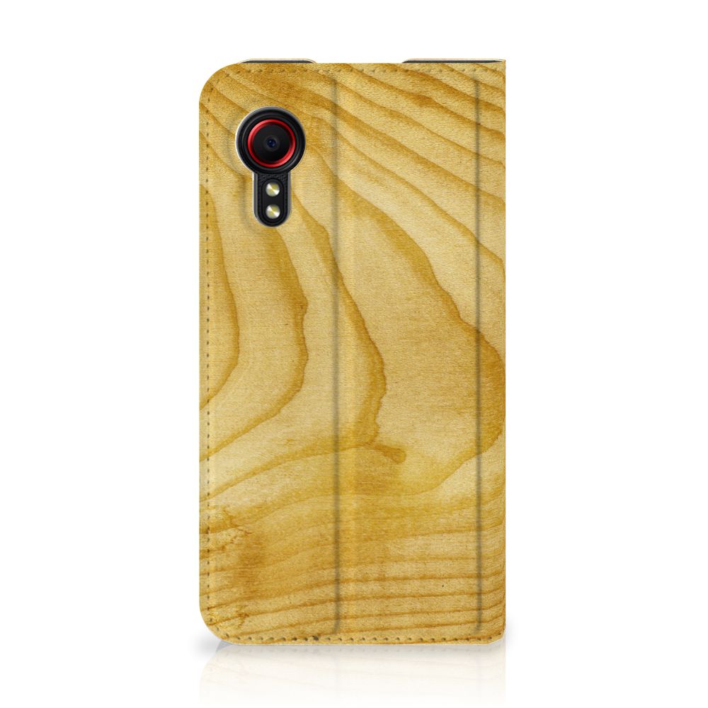 Samsung Galaxy Xcover 5 Book Wallet Case Licht Hout - B2C Telecom
