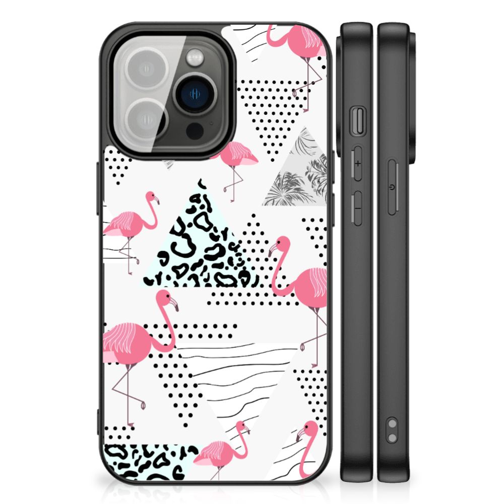 iPhone 13 Pro Dierenprint Telefoonhoesje Flamingo Triangle B2C Telecom