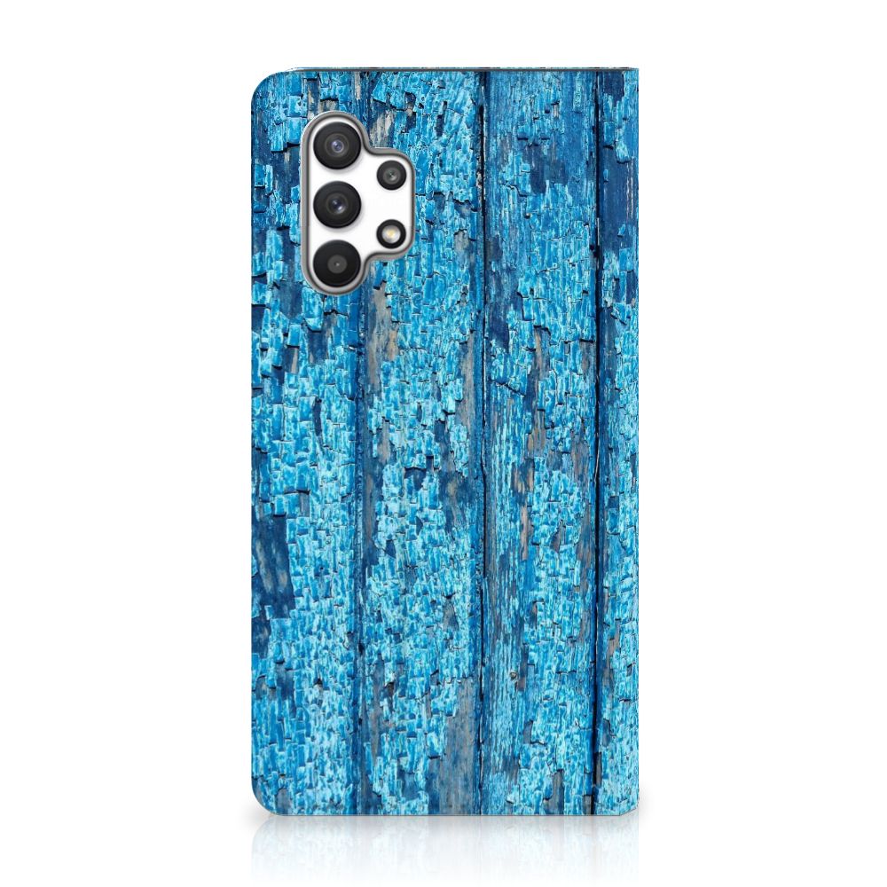 Samsung Galaxy A32 4G | A32 5G Enterprise Editie Book Wallet Case Wood Blue - B2C Telecom