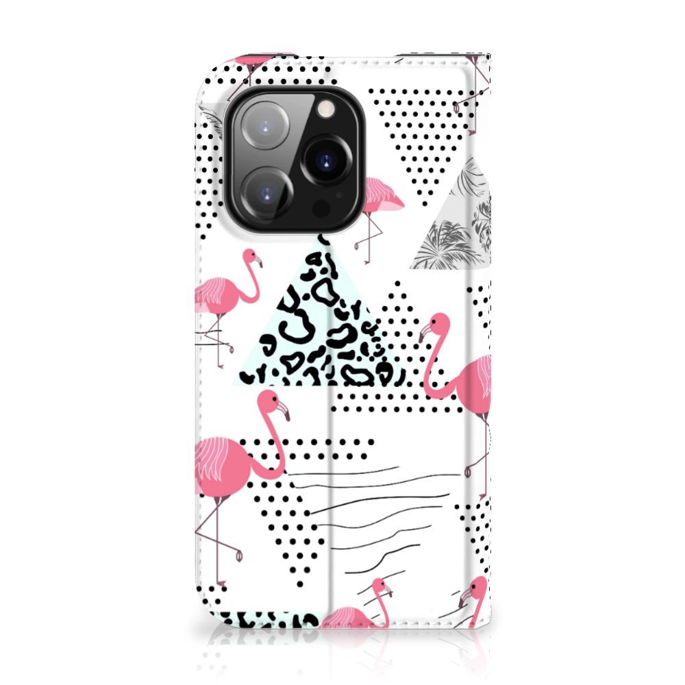 iPhone 14 Pro Hoesje maken Flamingo Triangle