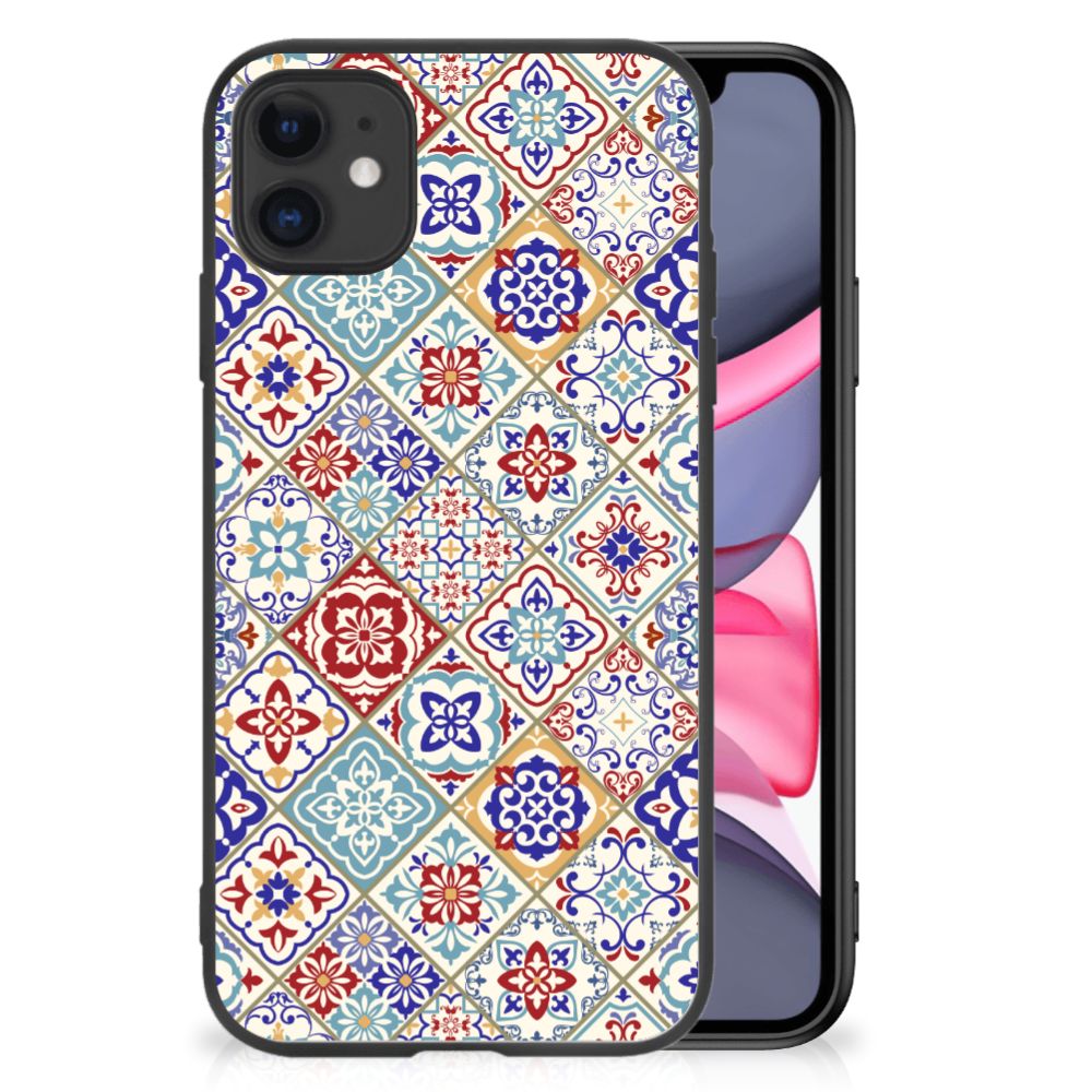 iPhone 11 Marmeren Print Telefoonhoesje Tiles Color