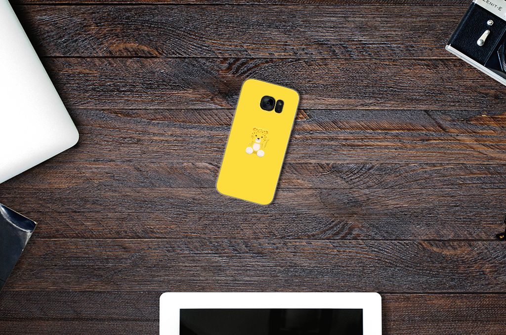 Samsung Galaxy S7 Telefoonhoesje met Naam Baby Leopard