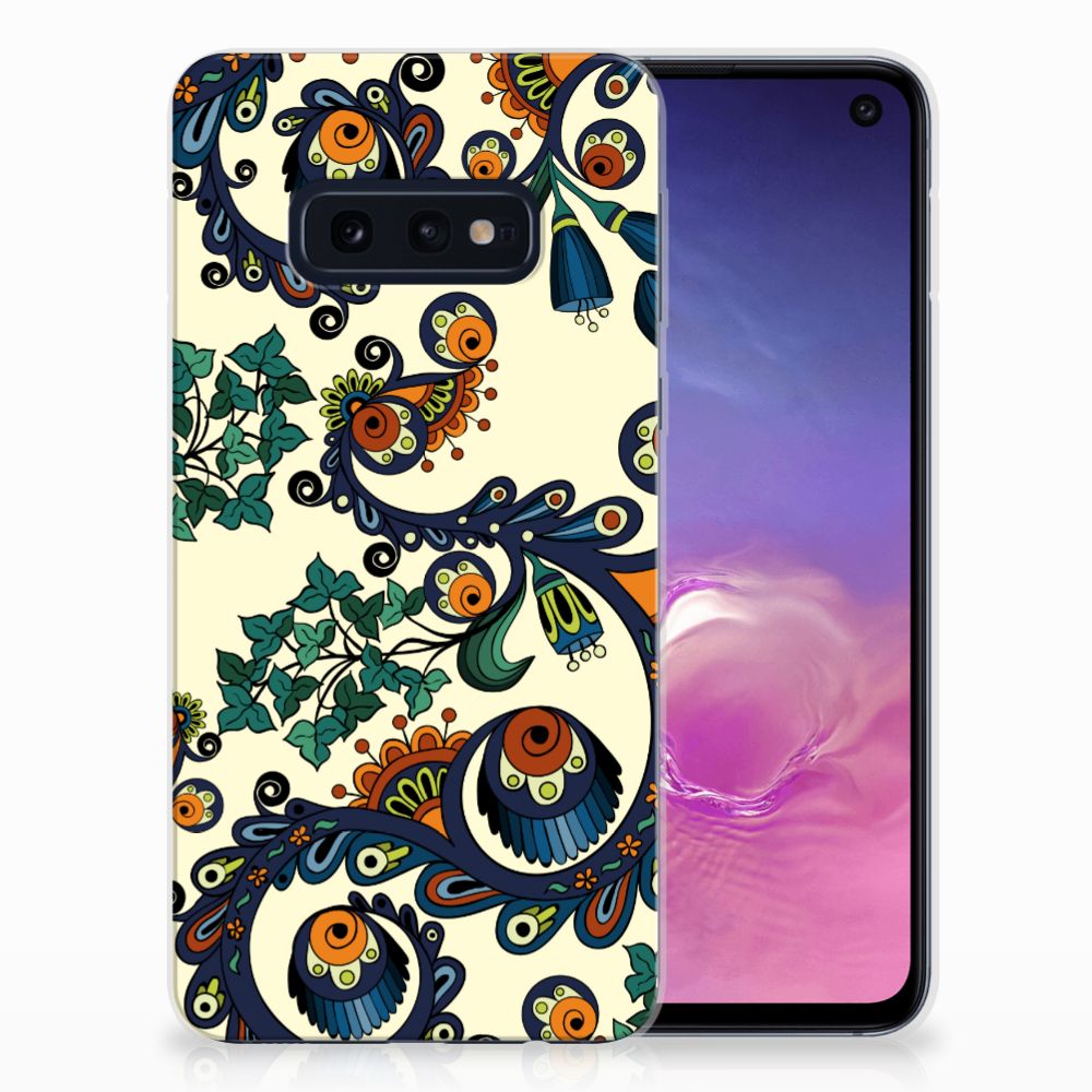Siliconen Hoesje Samsung Galaxy S10e Barok Flower