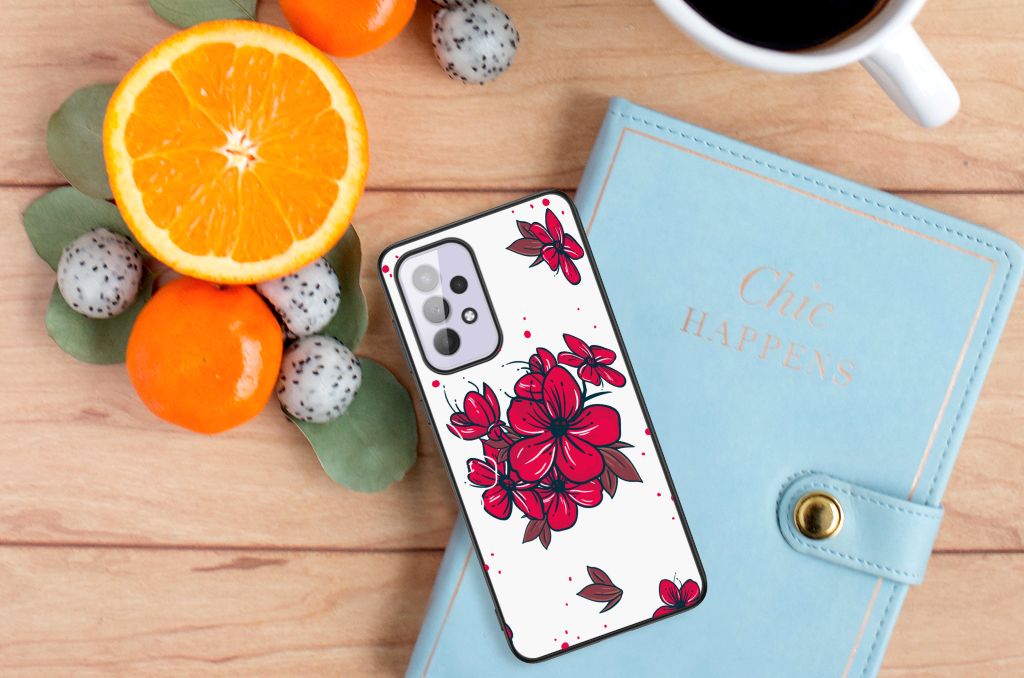 Samsung Galaxy A33 5G Bloemen Hoesje Blossom Red B2C Telecom