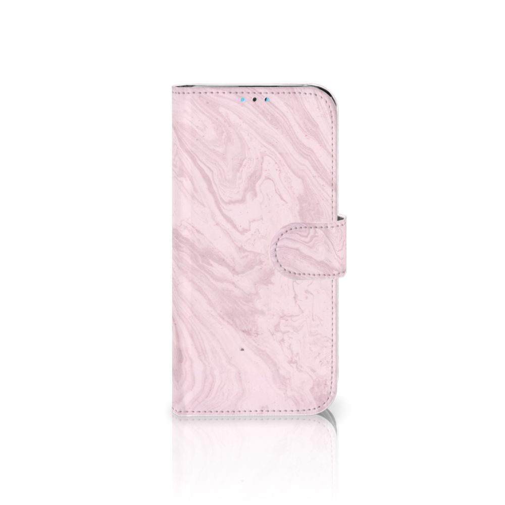 Huawei Y5 (2019) Bookcase Marble Pink - Origineel Cadeau Vriendin