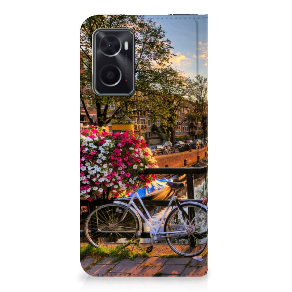 OPPO A96 | A76 Book Cover Amsterdamse Grachten - B2C Telecom