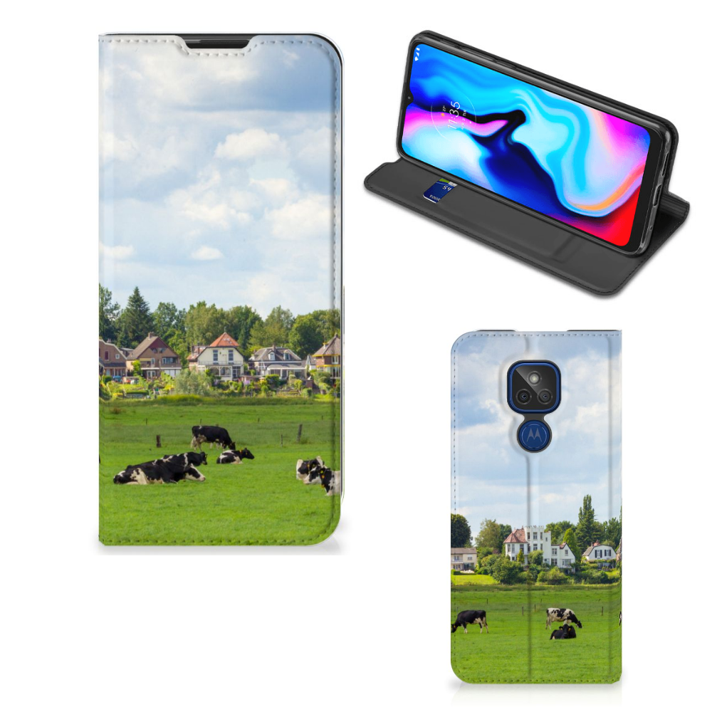 Motorola Moto G9 Play Hoesje maken Koeien - B2C Telecom