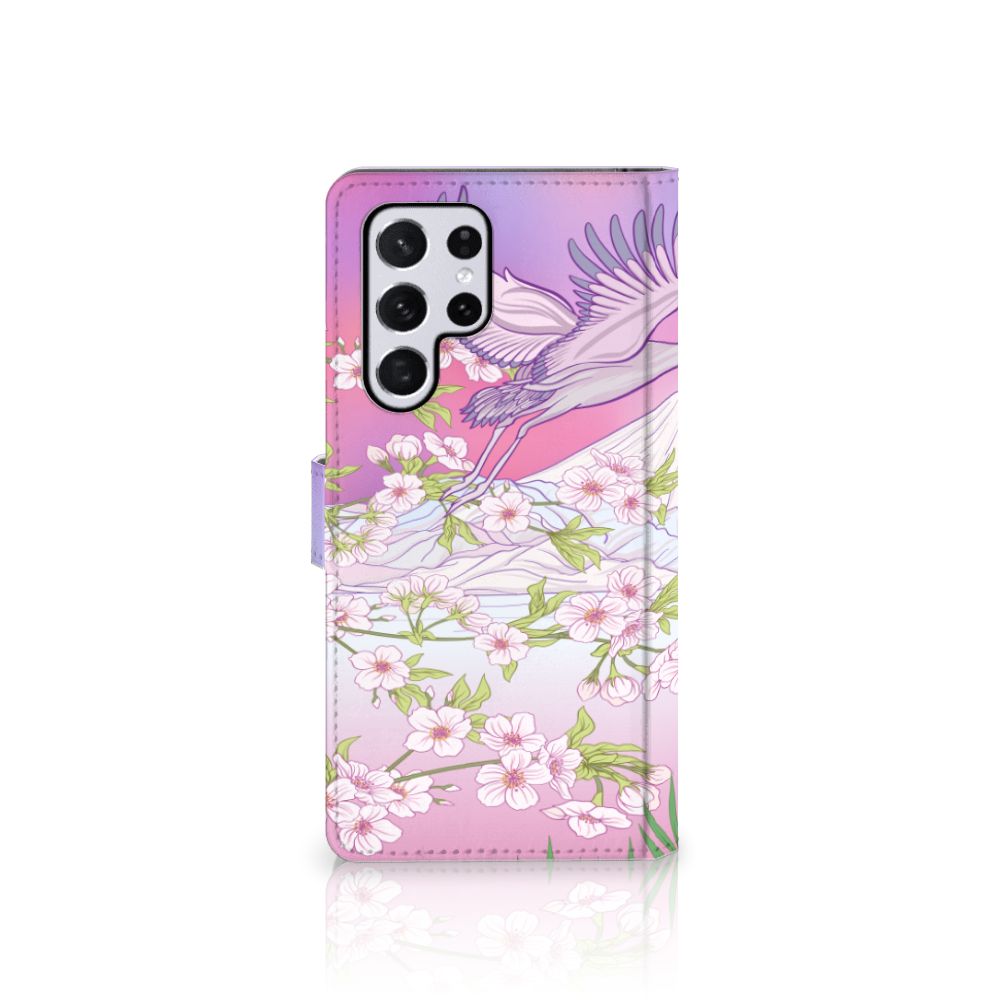 Samsung Galaxy S22 Ultra Telefoonhoesje met Pasjes Bird Flying