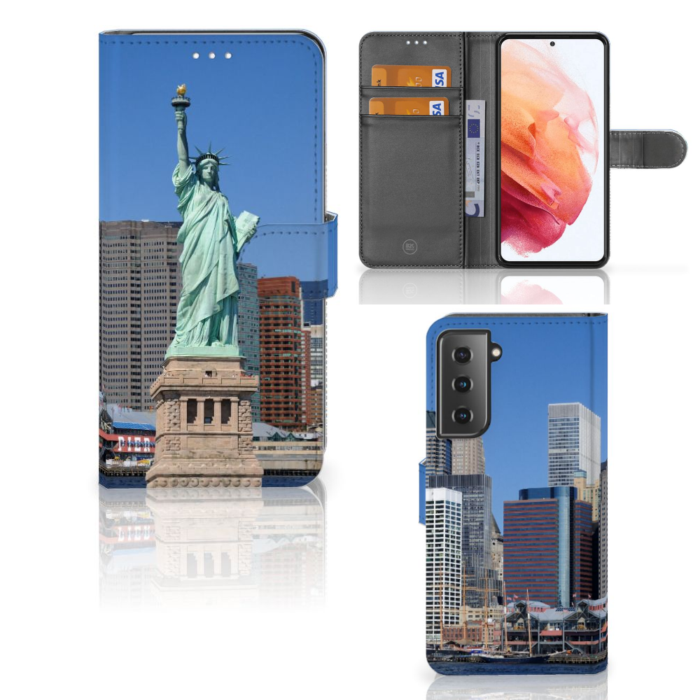 Samsung Galaxy S21 Flip Cover Vrijheidsbeeld