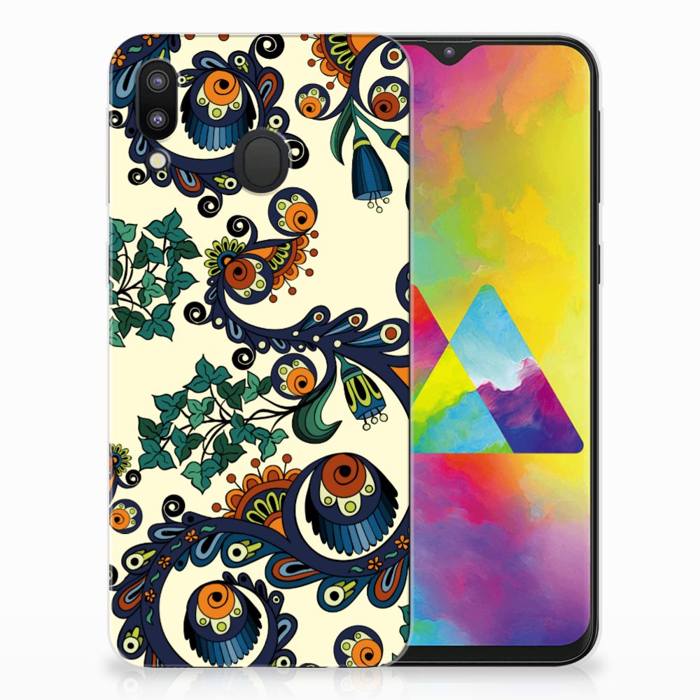Siliconen Hoesje Samsung Galaxy M20 (Power) Barok Flower