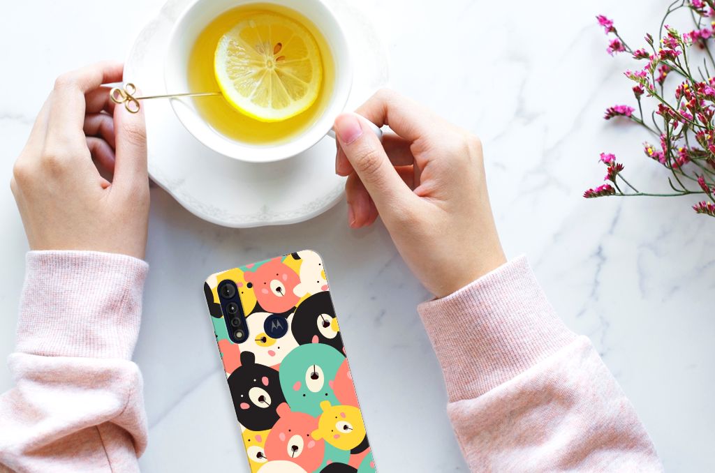 Motorola Moto G8 Power Lite Telefoonhoesje met Naam Bears B2C Telecom