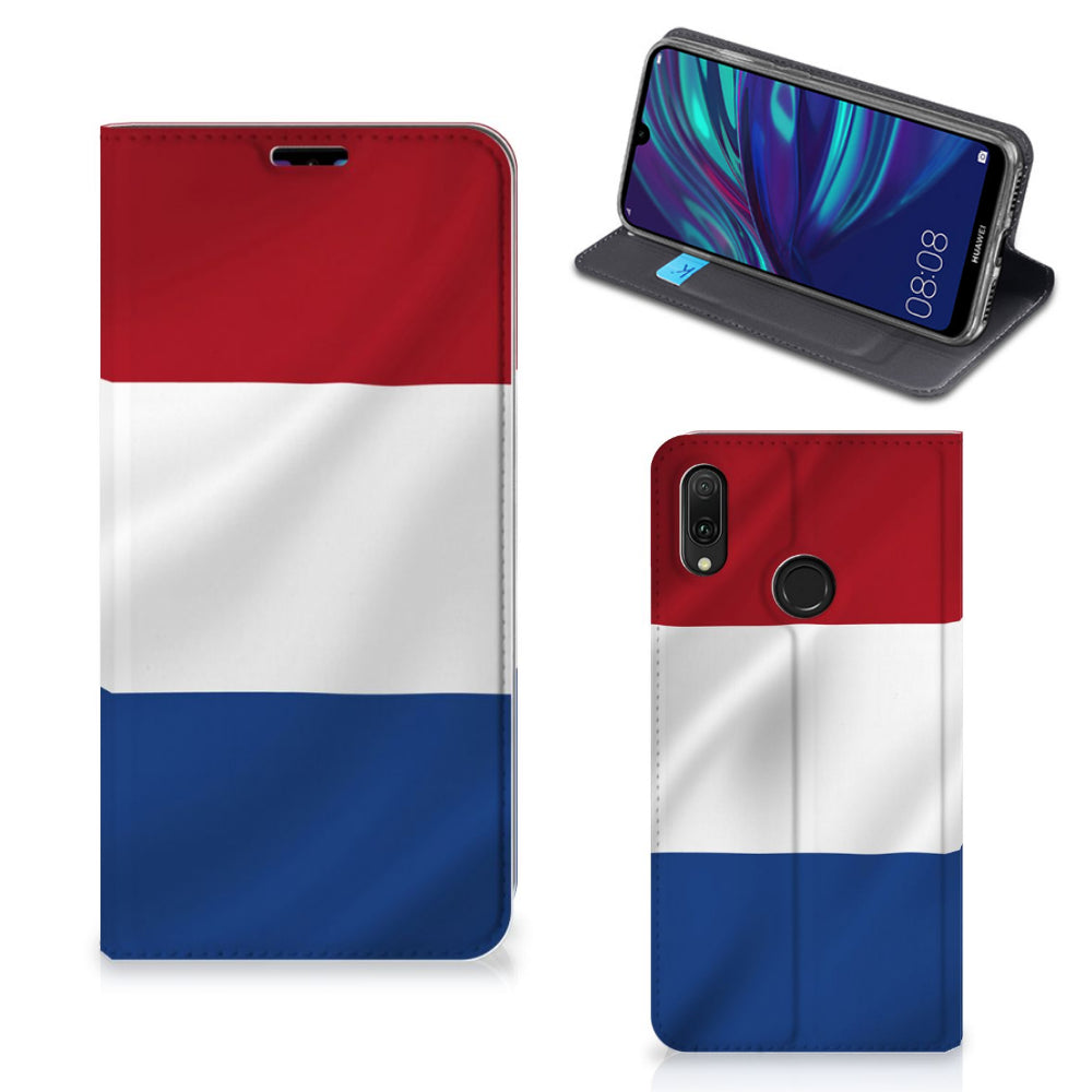 Huawei Y7 hoesje Y7 Pro (2019) Standcase Nederlandse Vlag