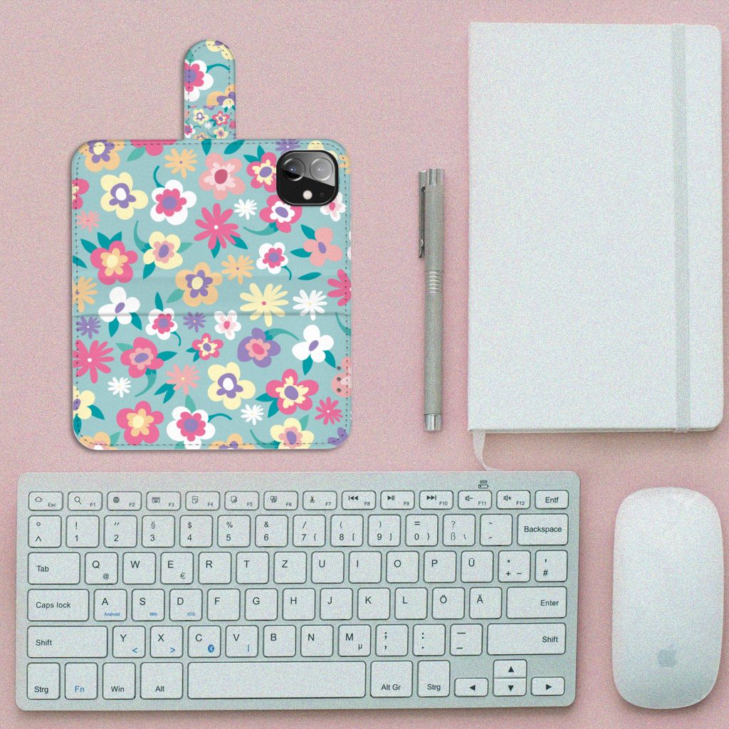 Apple iPhone 12 Mini Hoesje Flower Power