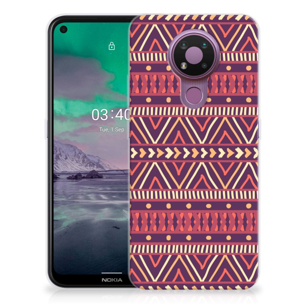 Nokia 3.4 TPU bumper Aztec Paars B2C Telecom