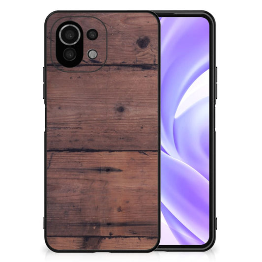 Xiaomi 11 Lite 5G NE | Mi 11 Lite Houten Print Telefoonhoesje Old Wood