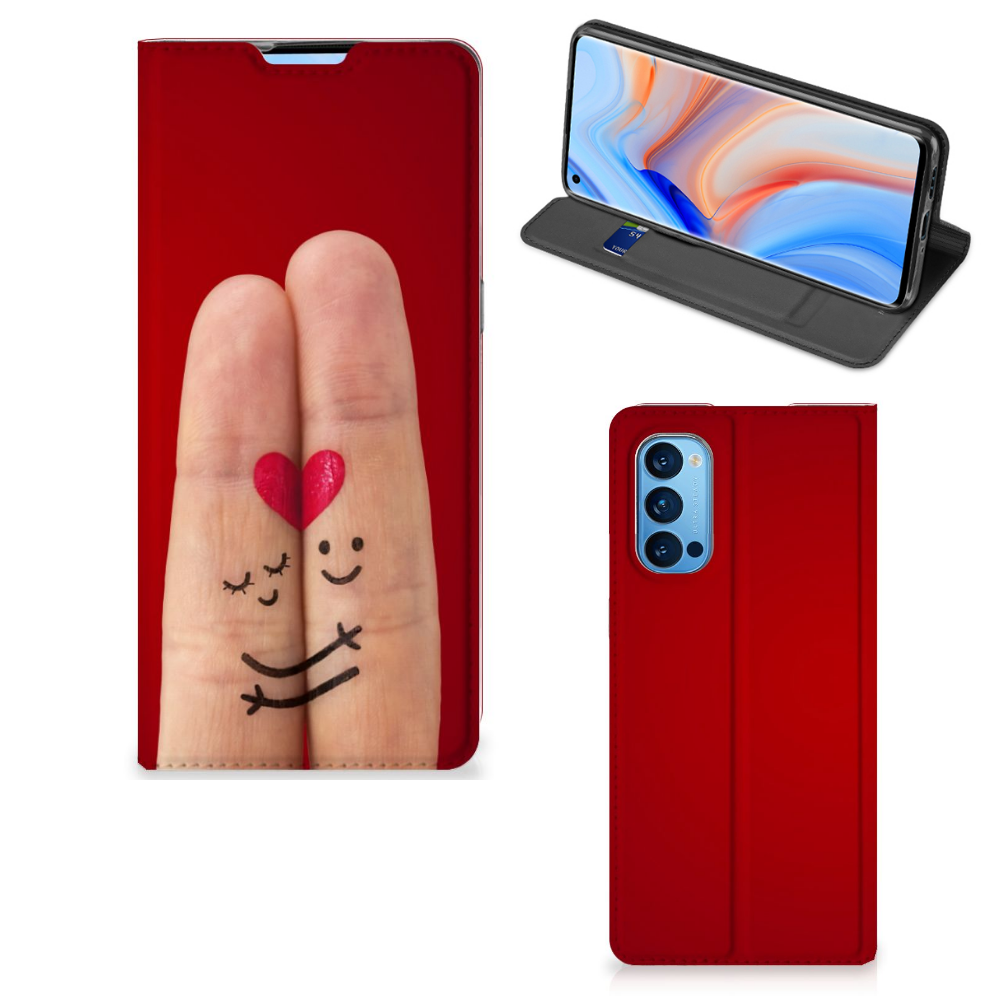 OPPO Reno4 Pro 5G Hippe Standcase Liefde - Origineel Romantisch Cadeau - B2C Telecom