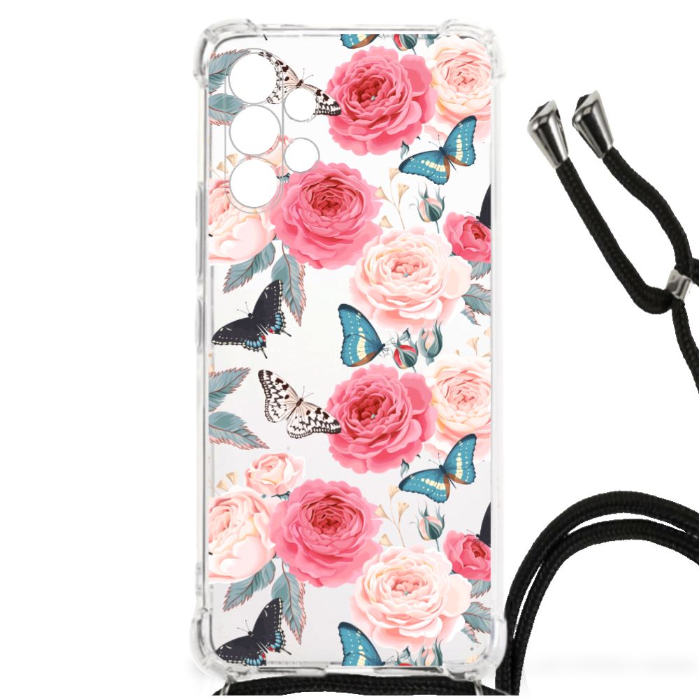 Samsung Galaxy A13 4G Case Butterfly Roses