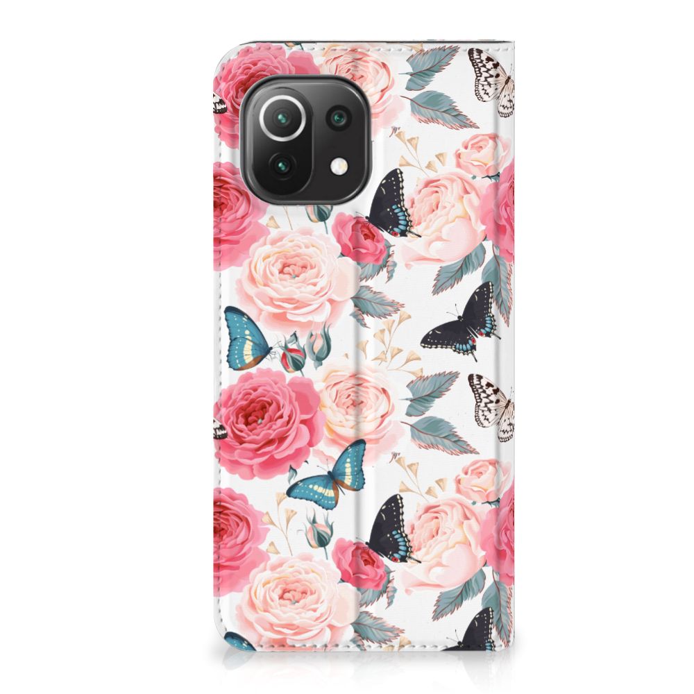 Xiaomi 11 Lite NE 5G | Mi 11 Lite Smart Cover Butterfly Roses - B2C Telecom