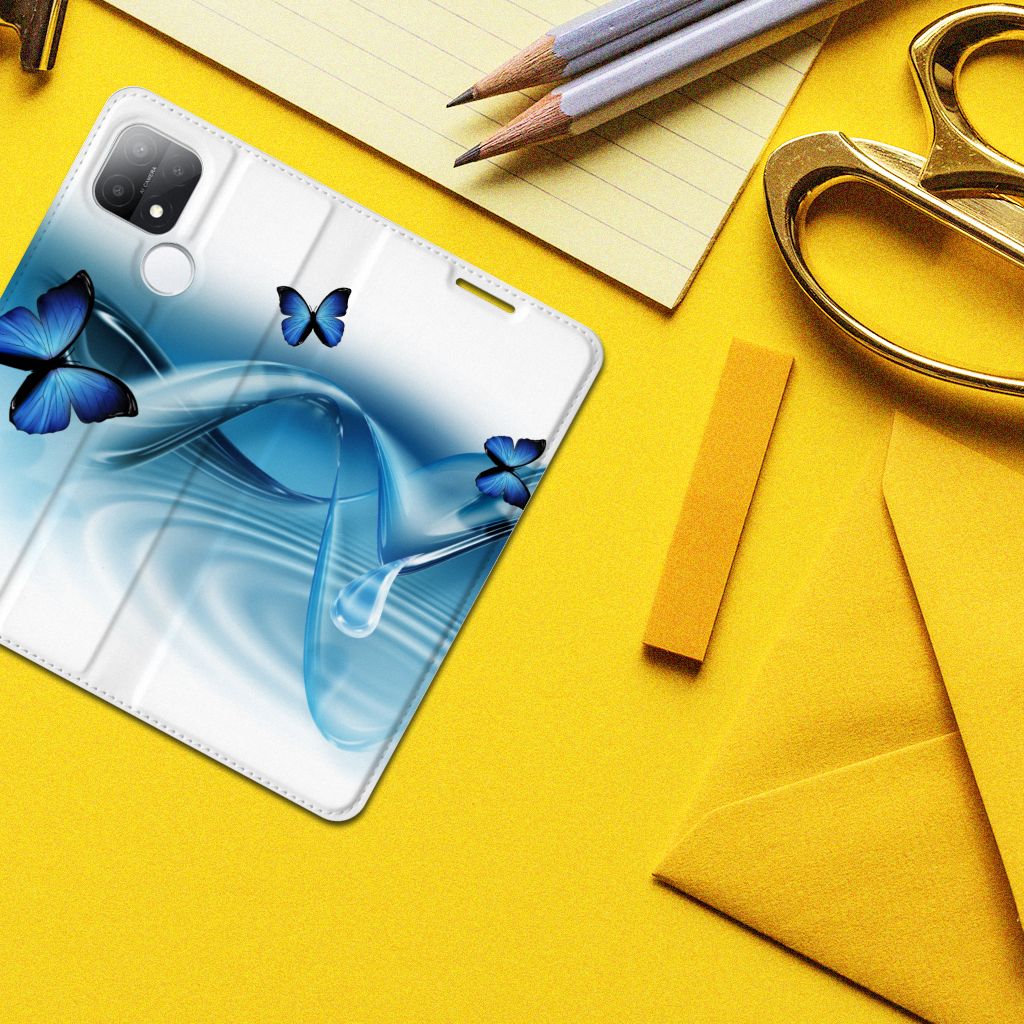 OPPO A15 Hoesje maken Vlinders - B2C Telecom