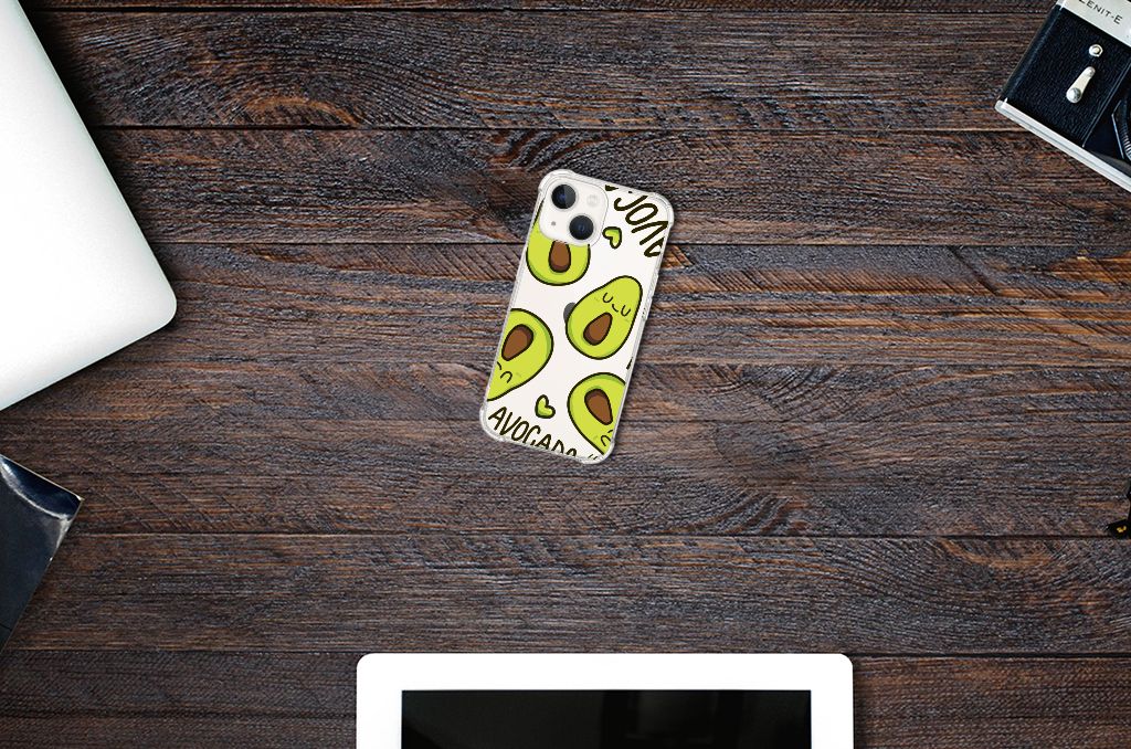 iPhone 13 Stevig Bumper Hoesje Avocado Singing B2C Telecom