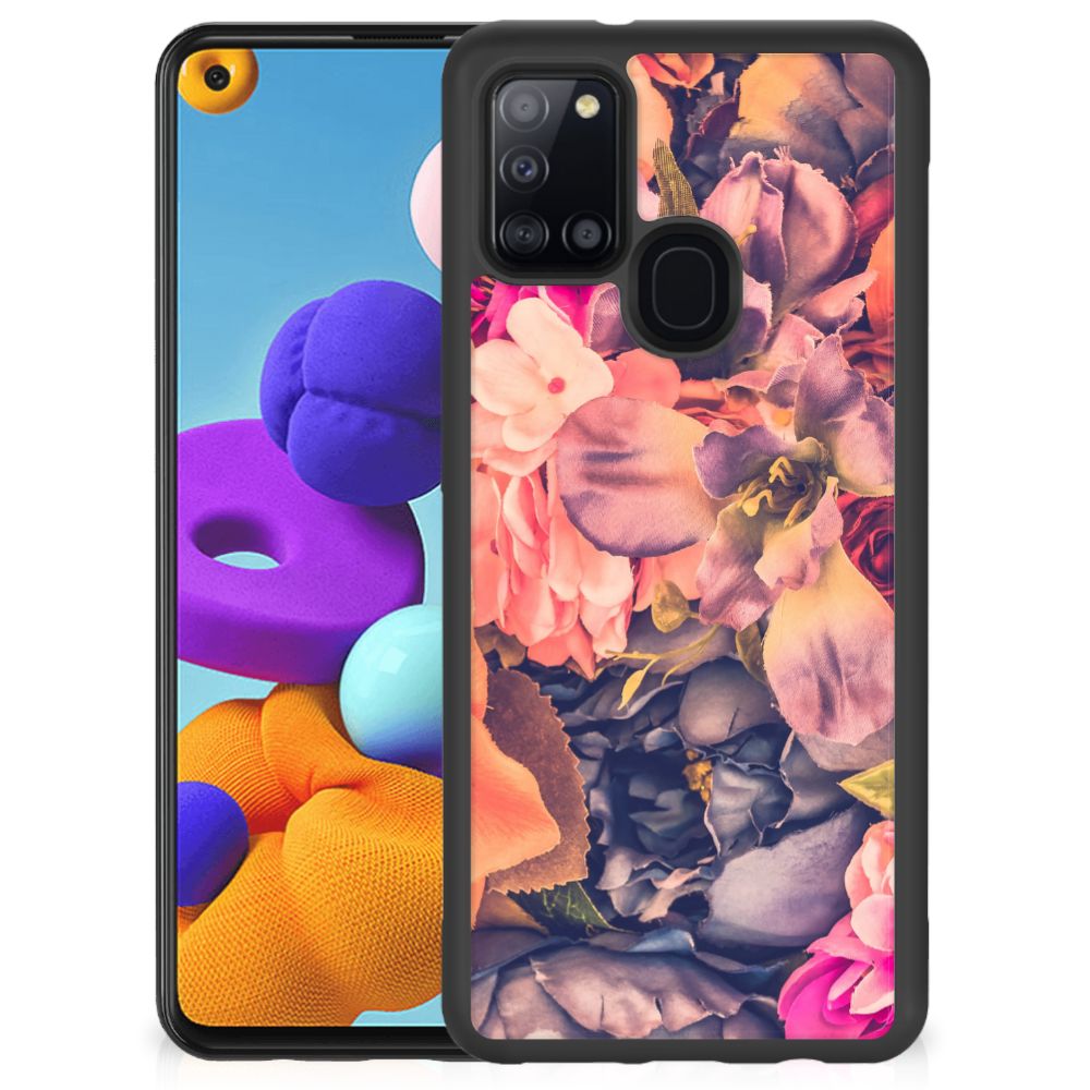 Samsung Galaxy A21s Skin Case Bosje Bloemen