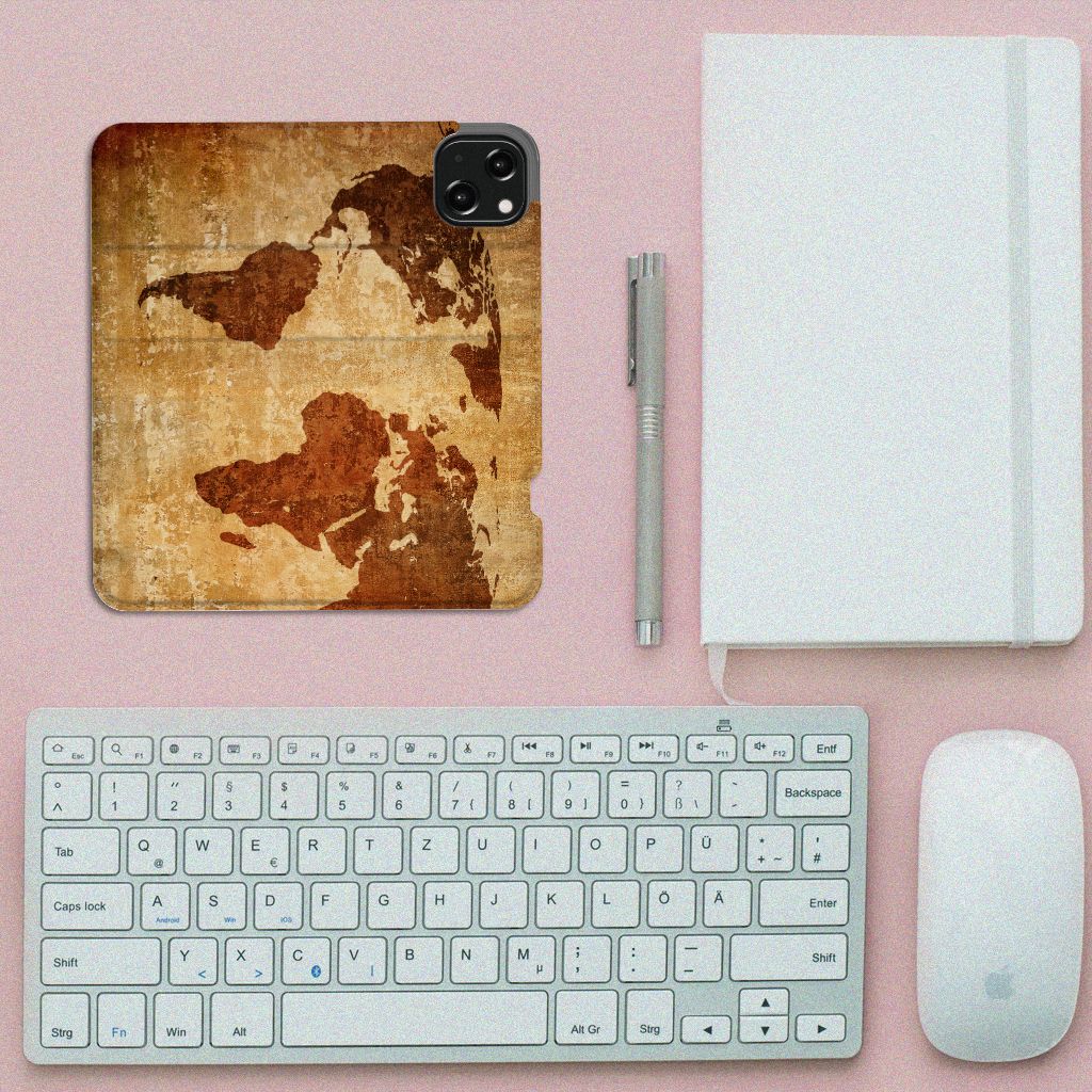 iPhone 13 Book Cover Wereldkaart