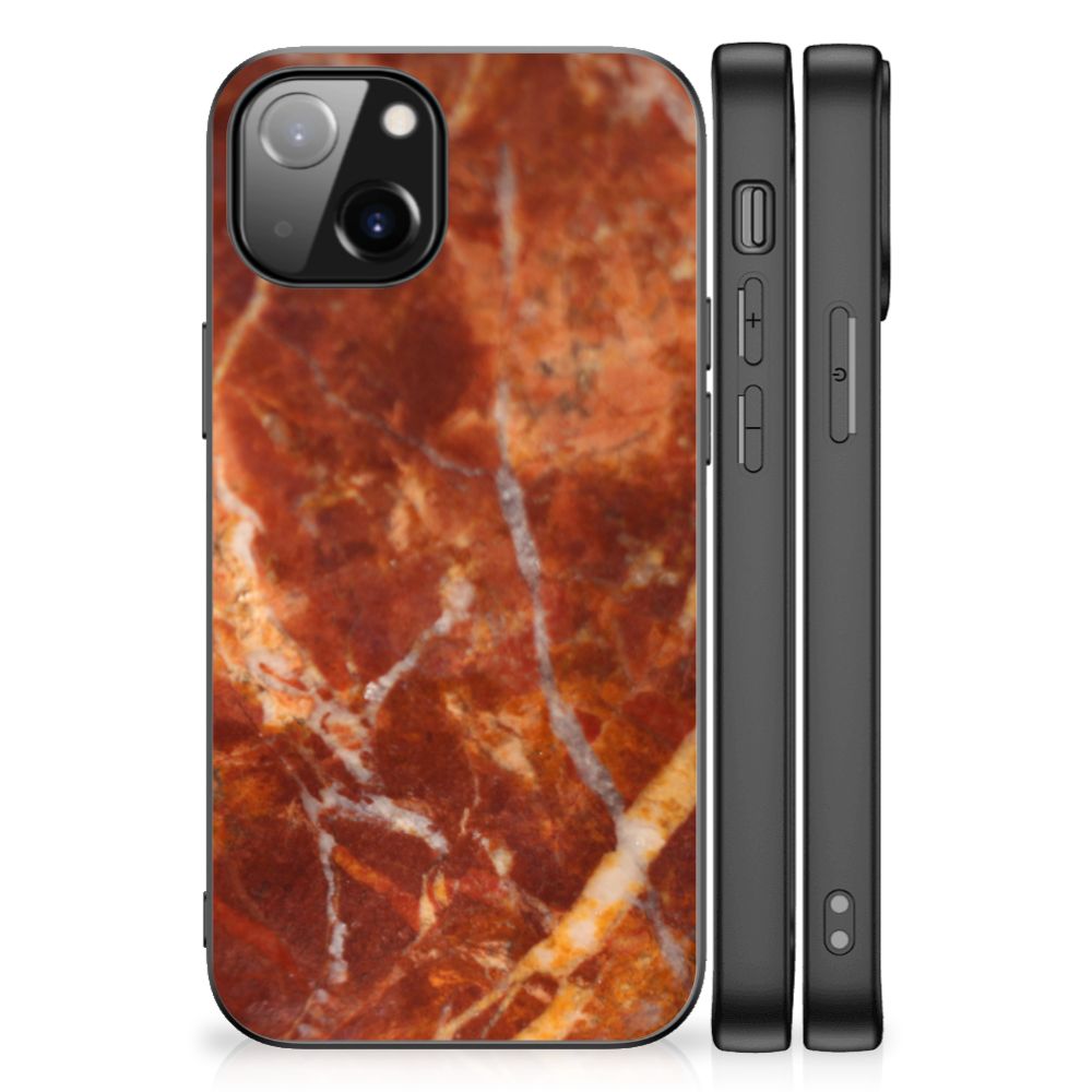Apple iPhone 13 Marmeren Print Telefoonhoesje Marmer Bruin B2C Telecom