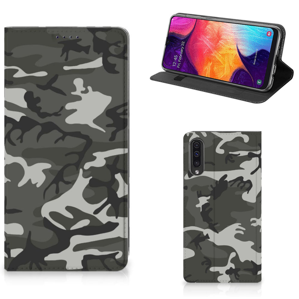 Samsung Galaxy A50 Hoesje met Magneet Army Light