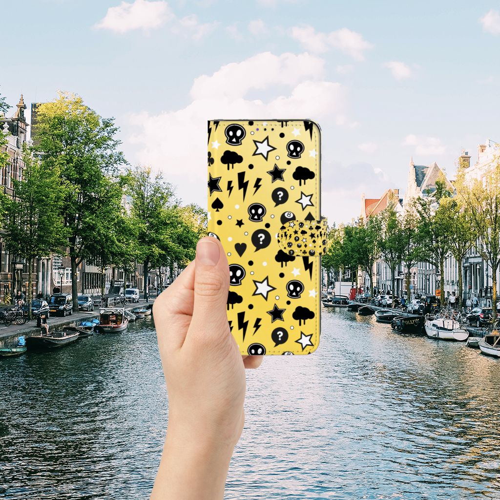 Telefoonhoesje met Naam Samsung Galaxy A22 5G Punk Geel