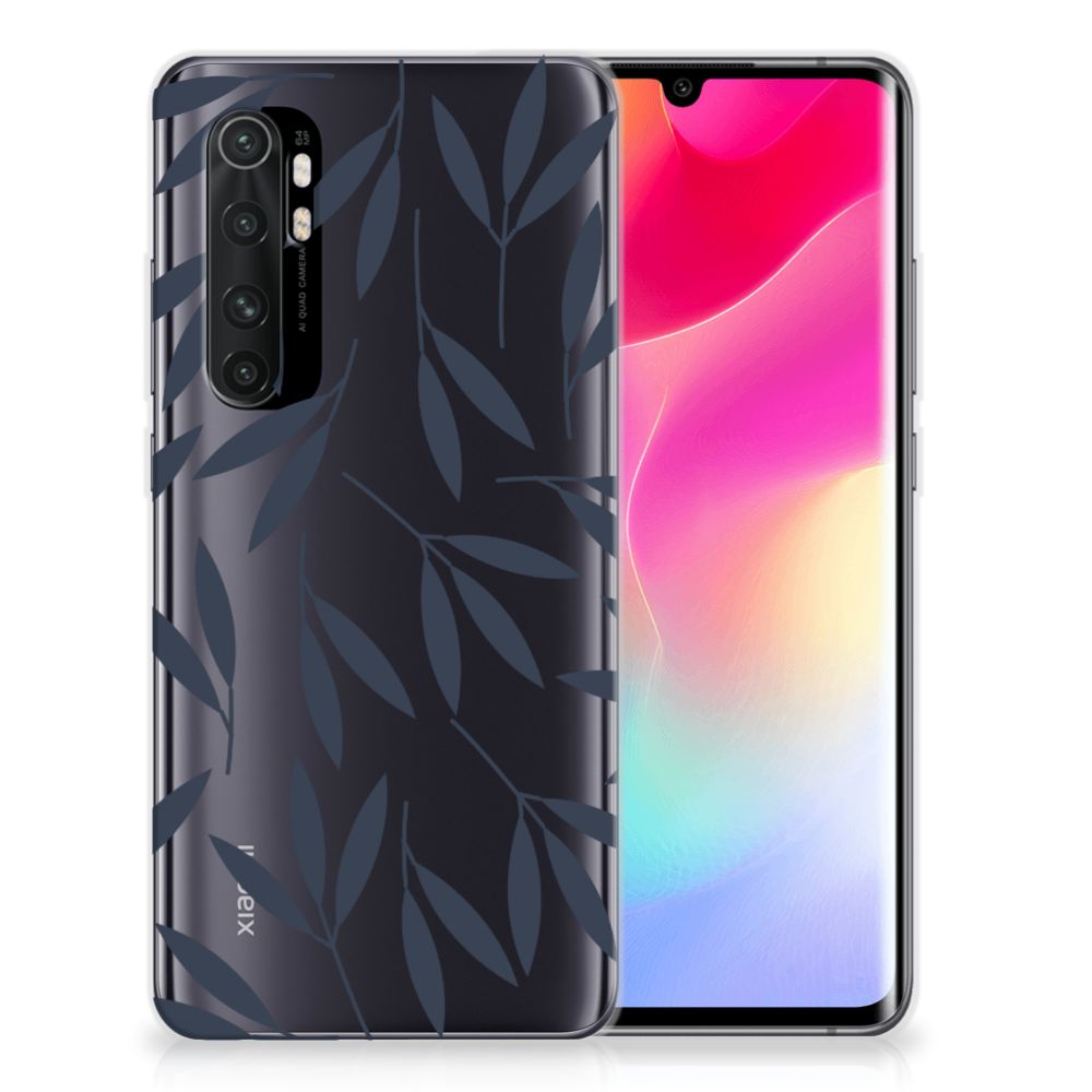 Xiaomi Mi Note 10 Lite TPU Case Leaves Blue