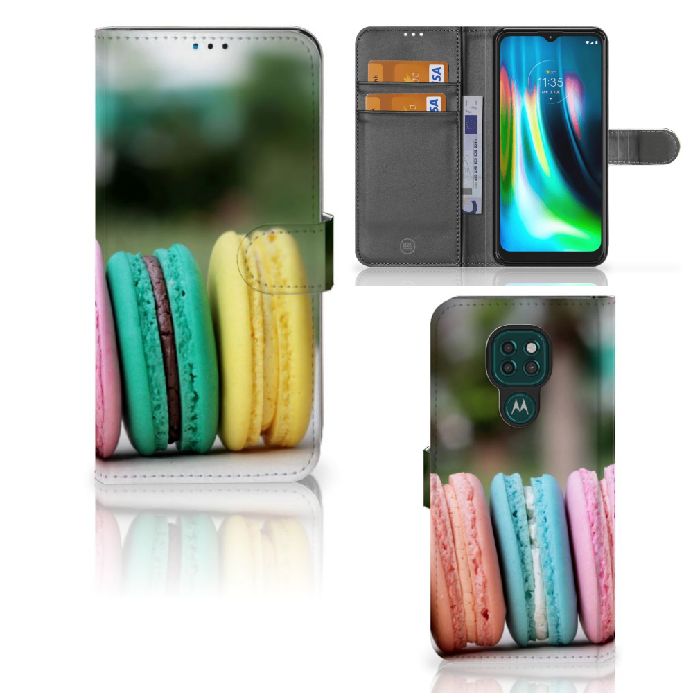 Motorola Moto G9 Play | E7 Plus Book Cover Macarons