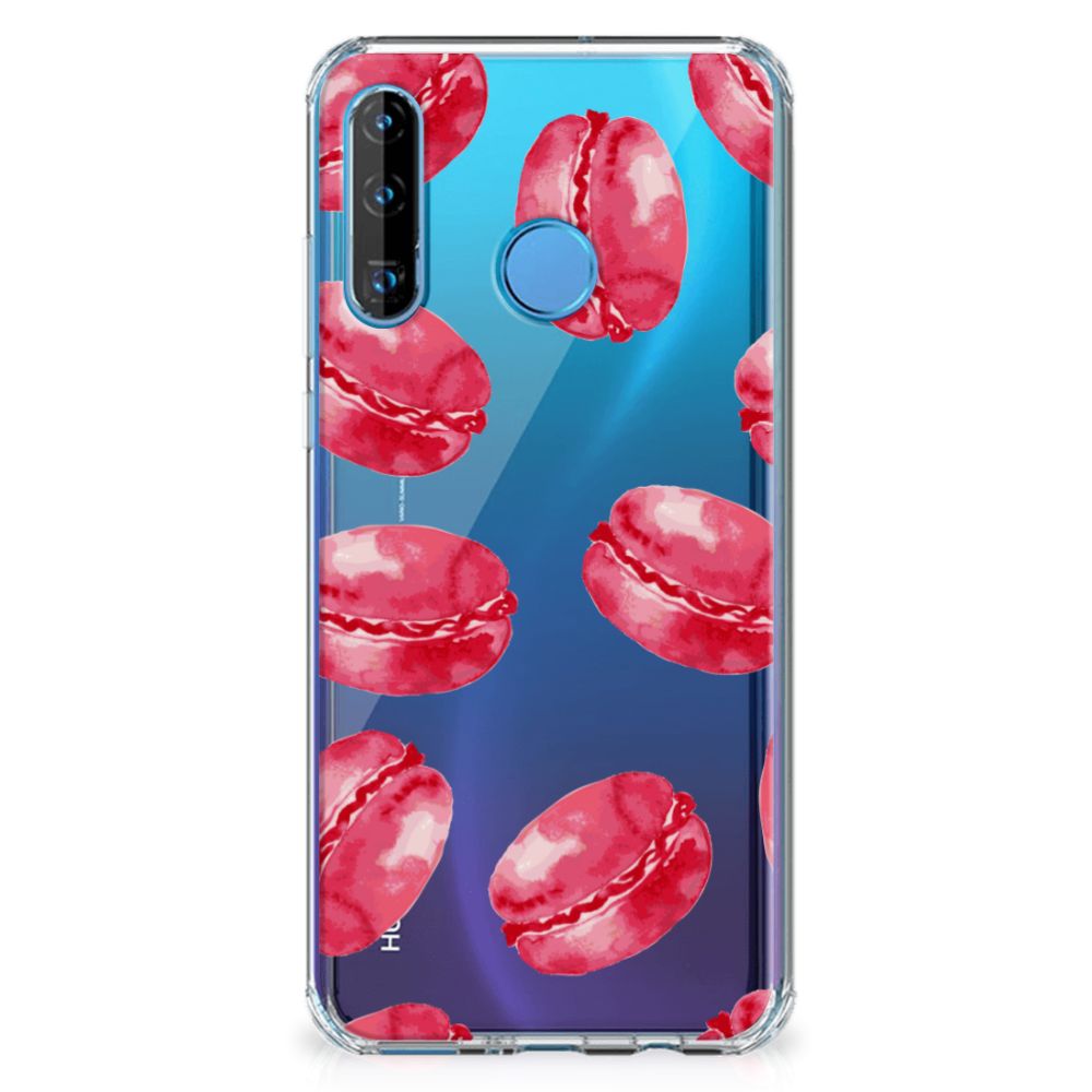 Huawei P30 Lite Beschermhoes Pink Macarons