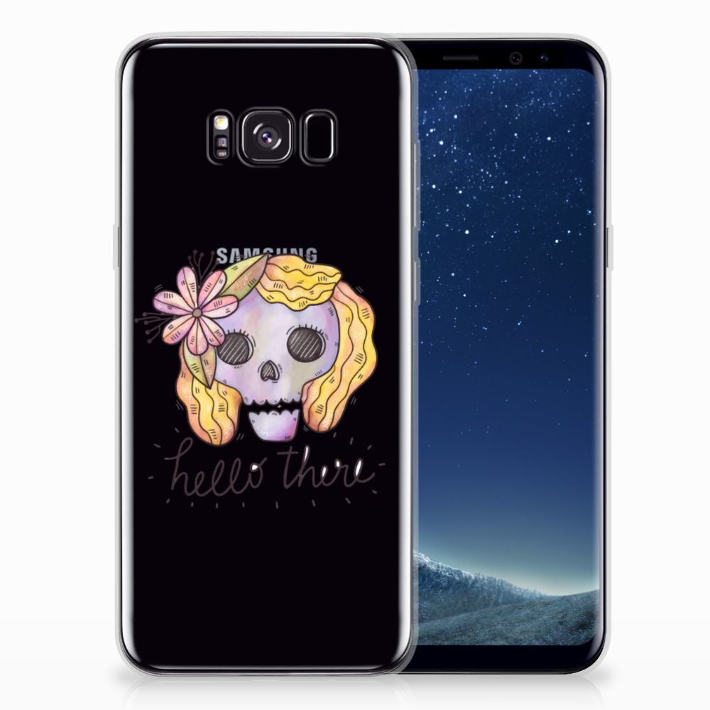 Silicone Back Case Samsung Galaxy S8 Plus Boho Skull