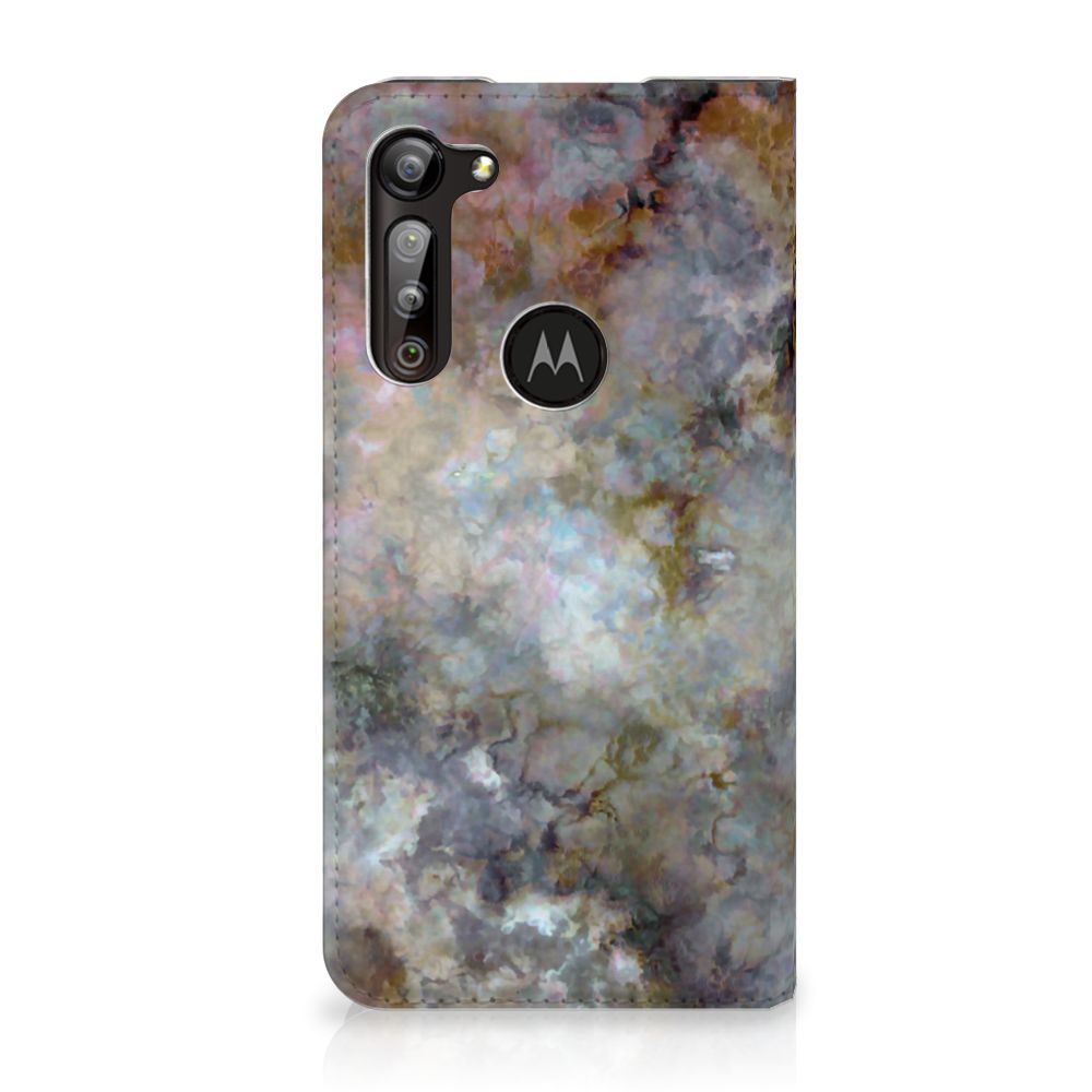 Motorola Moto G8 Power Standcase Marmer Grijs - B2C Telecom