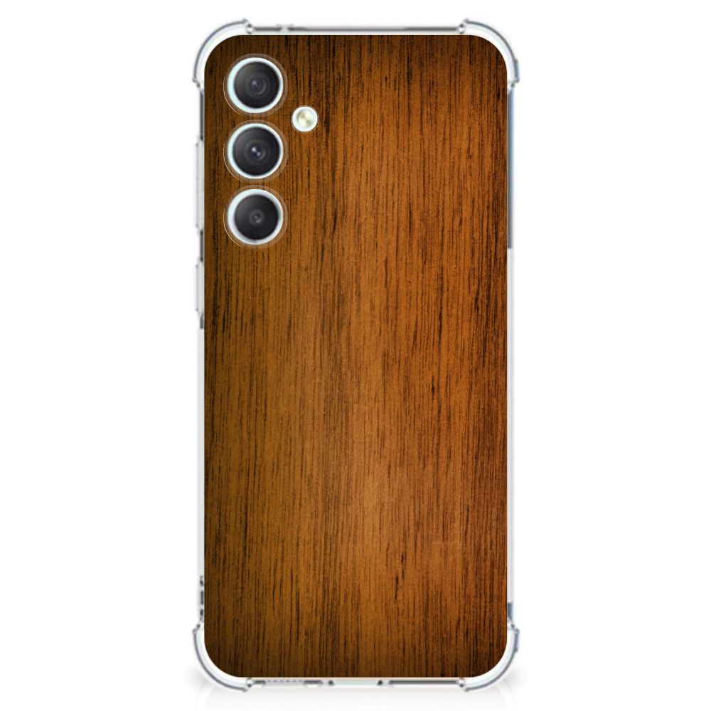 Samsung Galaxy S23 FE Stevig Telefoonhoesje Donker Hout B2C Telecom
