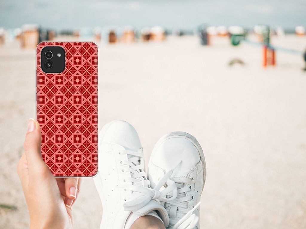 Samsung Galaxy A03 TPU bumper Batik Rood B2C Telecom