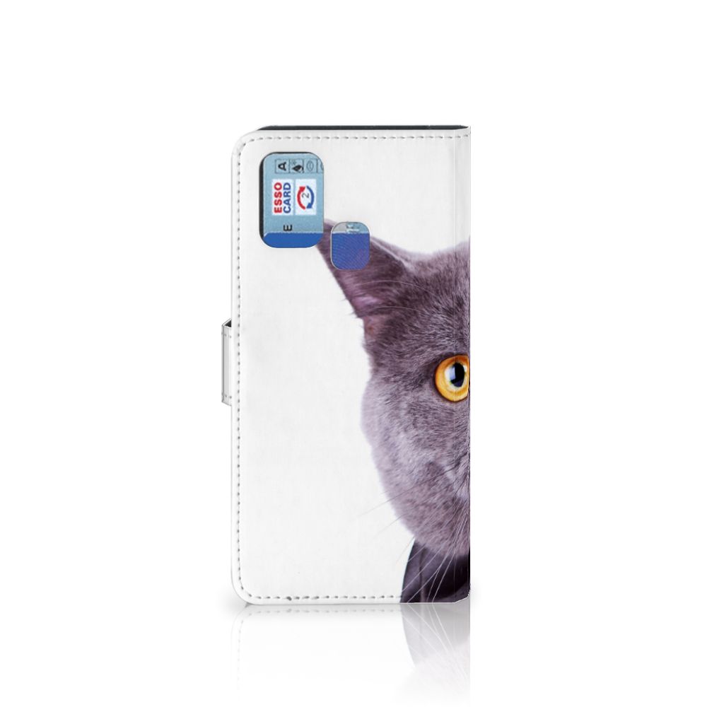 Samsung Galaxy M31 Telefoonhoesje met Pasjes Kat
