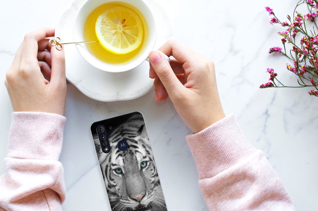 Motorola Moto G8 Power Lite TPU Hoesje Tijger B2C Telecom