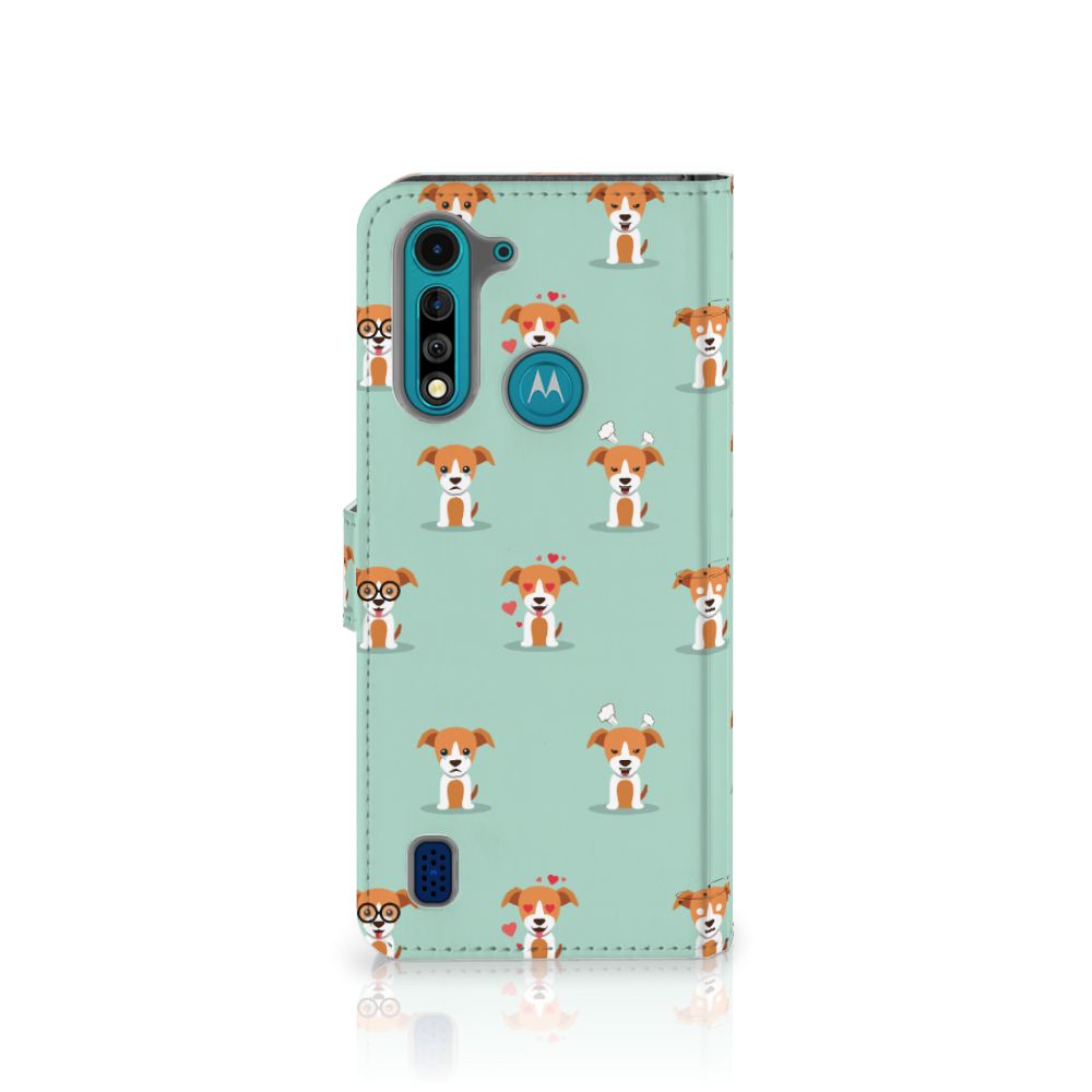Motorola G8 Power Lite Telefoonhoesje met Pasjes Pups