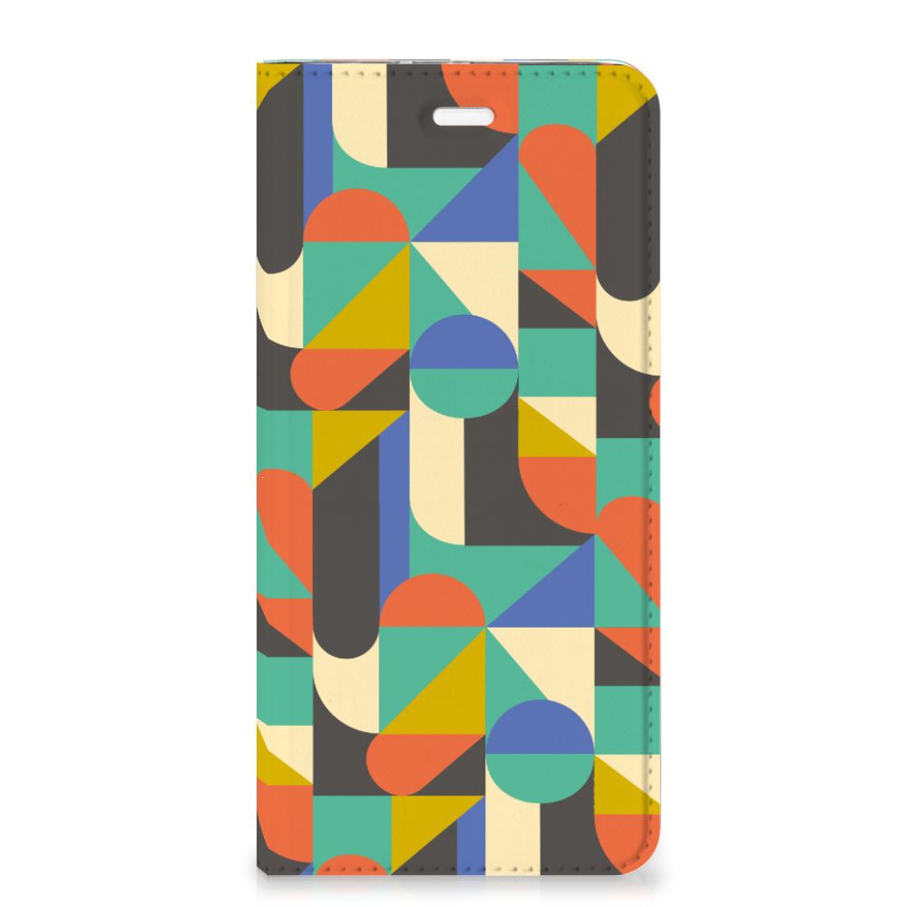 Huawei P10 Plus Hoesje met Magneet Funky Retro