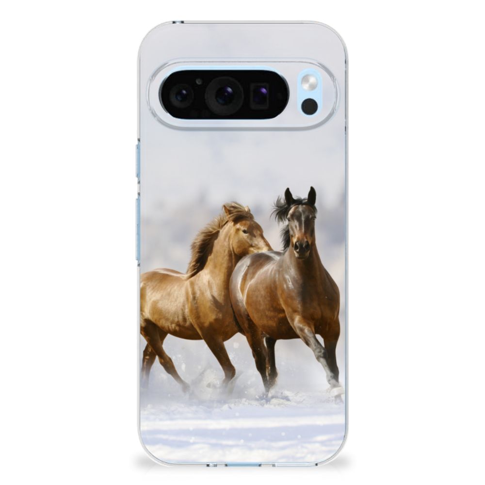 Google Pixel 9 | 9 Pro TPU Hoesje Paarden