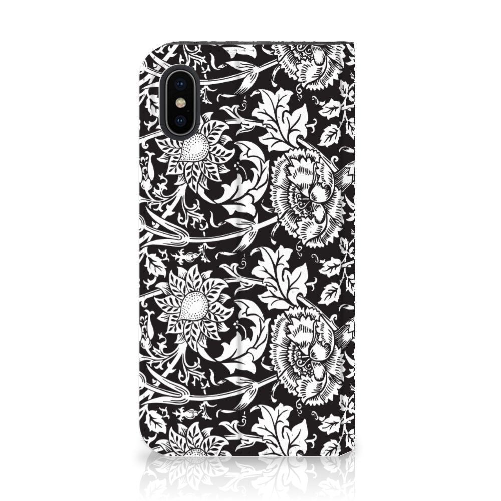 Apple iPhone X | Xs Smart Cover Black Flowers