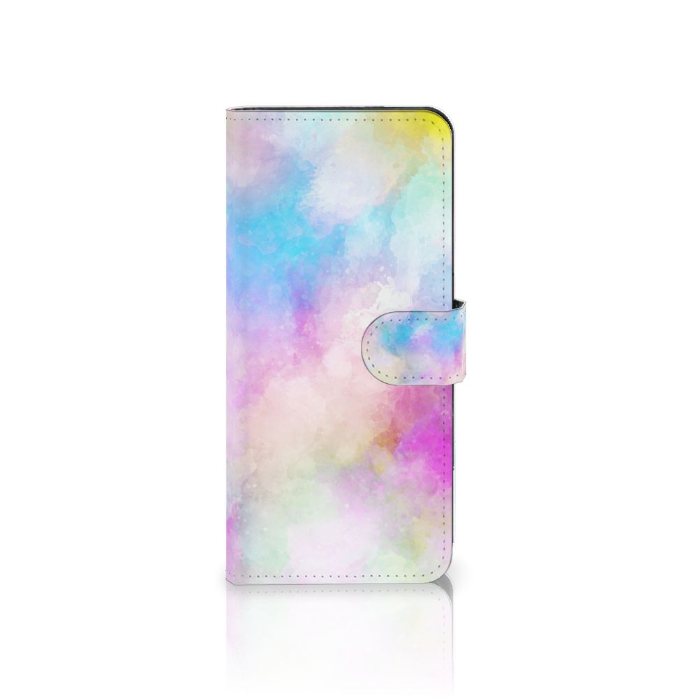 Hoesje OPPO Reno8 T 4G Watercolor Light met pastelkleuren en unieke watercolorprint.
