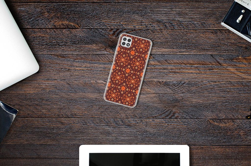 Samsung Galaxy A22 5G TPU bumper Batik Brown B2C Telecom