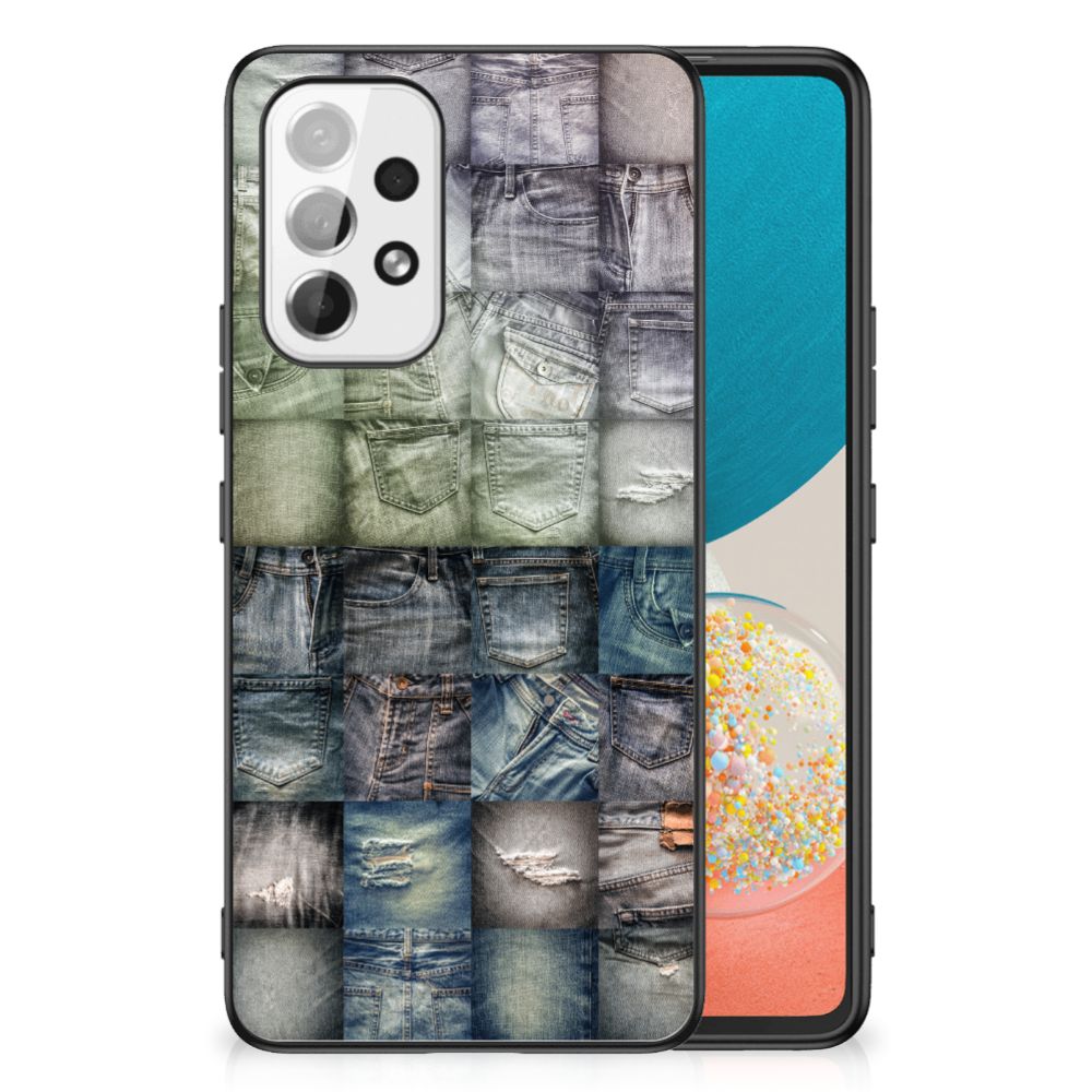 GSM Cover Samsung Galaxy A53 Spijkerbroeken